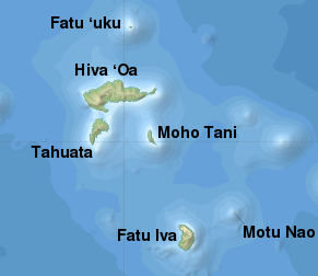 Sud marquises Carte de l'archipel des Marquises