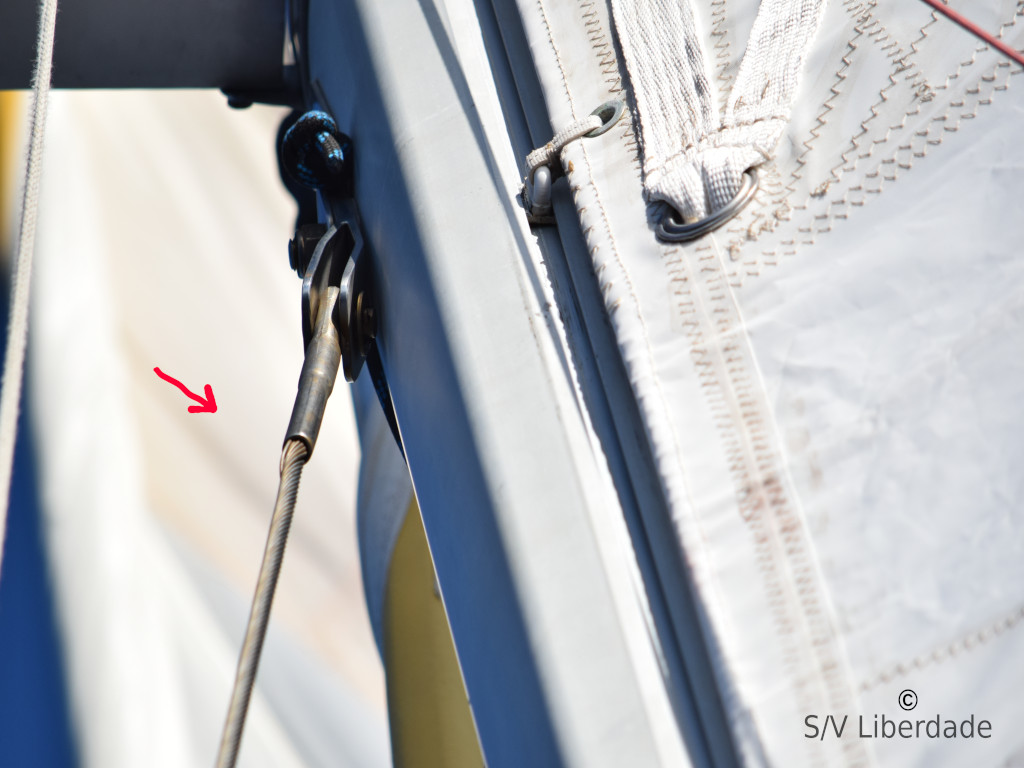 Visiteur fatigue bas-haubans